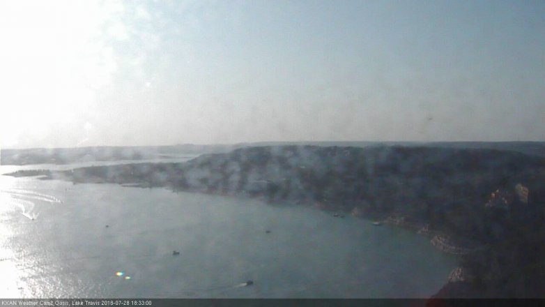 Lake Travis webcam, July 28, 2018 5:35 PM CT