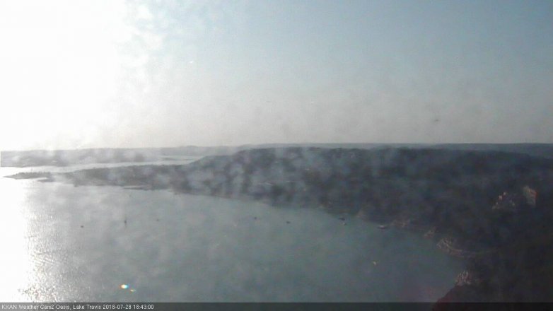 Lake Travis webcam, July 28, 2018 5:45 PM CT