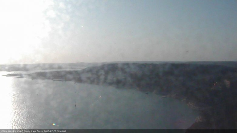 Lake Travis webcam, July 28, 2018 5:50 PM CT
