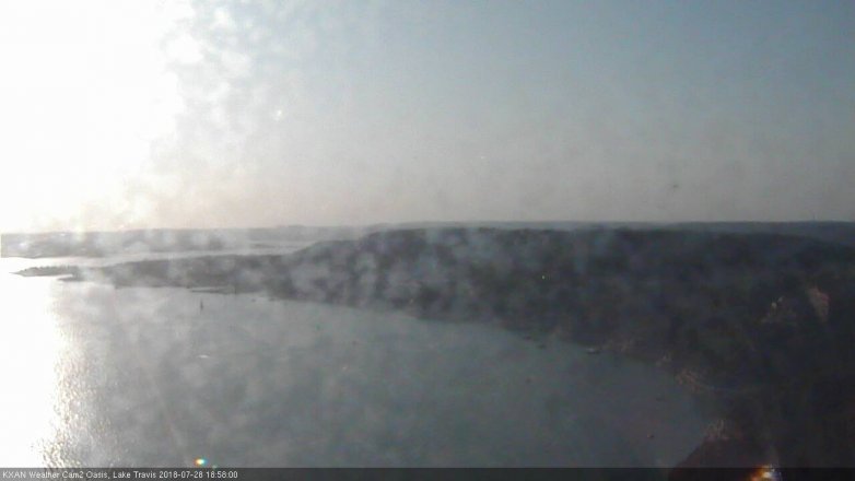 Lake Travis webcam, July 28, 2018 6:00 PM CT