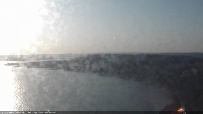 Lake Travis webcam, July 28, 2018 6:05 PM CT