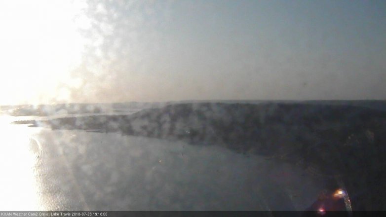 Lake Travis webcam, July 28, 2018 6:20 PM CT