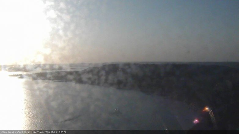 Lake Travis webcam, July 28, 2018 6:35 PM CT
