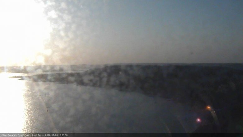 Lake Travis webcam, July 28, 2018 6:40 PM CT