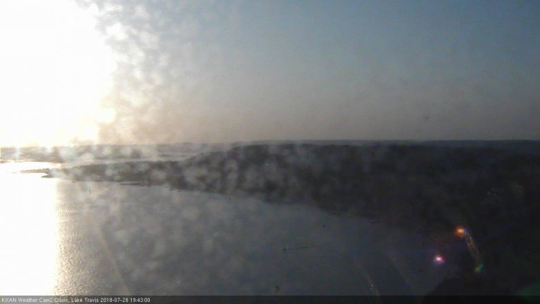 Lake Travis webcam, July 28, 2018 6:45 PM CT