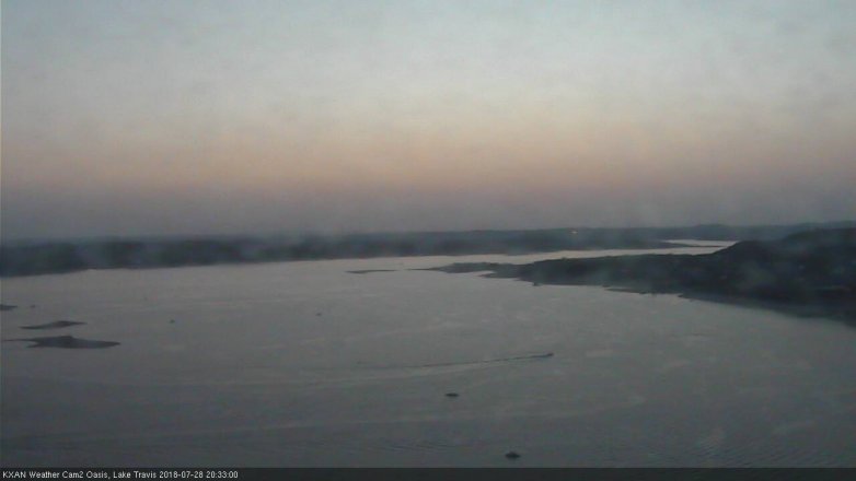 Lake Travis webcam, July 28, 2018 7:35 PM CT