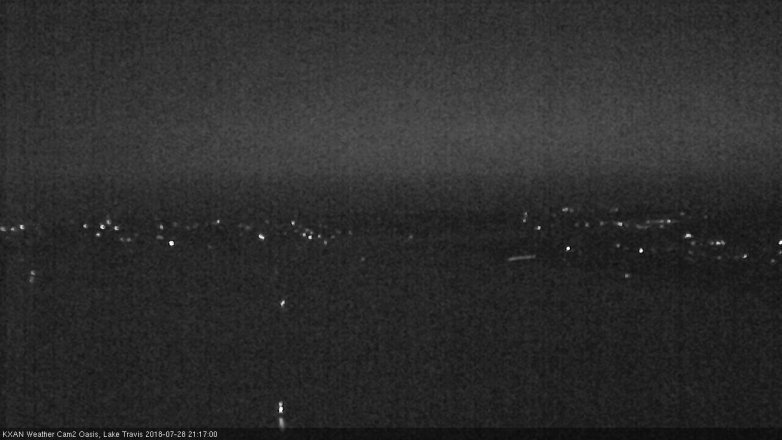 Lake Travis webcam, July 28, 2018 8:20 PM CT