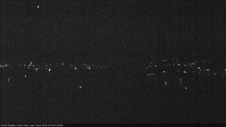 Lake Travis webcam, July 28, 2018 8:40 PM CT