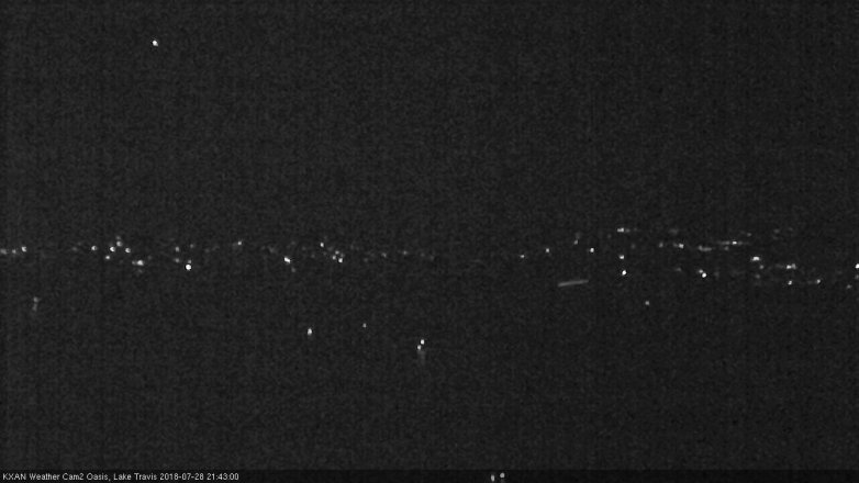 Lake Travis webcam, July 28, 2018 8:45 PM CT