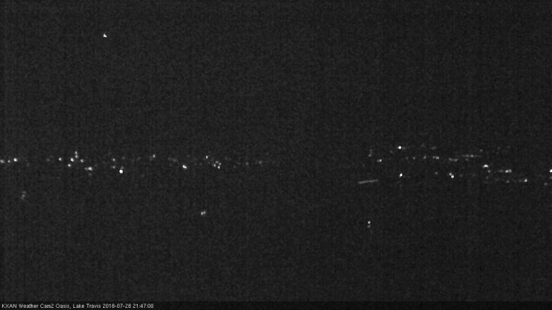 Lake Travis webcam, July 28, 2018 8:50 PM CT