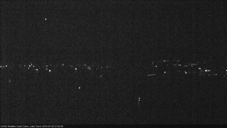 Lake Travis webcam, July 28, 2018 8:55 PM CT