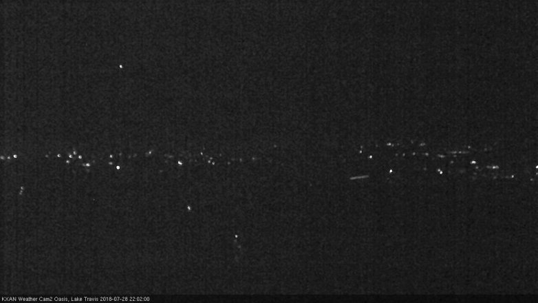 Lake Travis webcam, July 28, 2018 9:05 PM CT