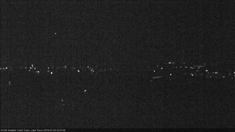 Lake Travis webcam, July 28, 2018 9:10 PM CT