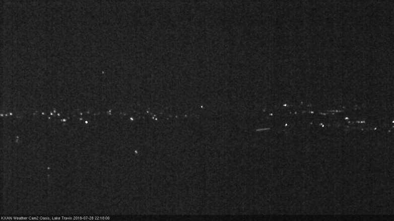 Lake Travis webcam, July 28, 2018 9:20 PM CT