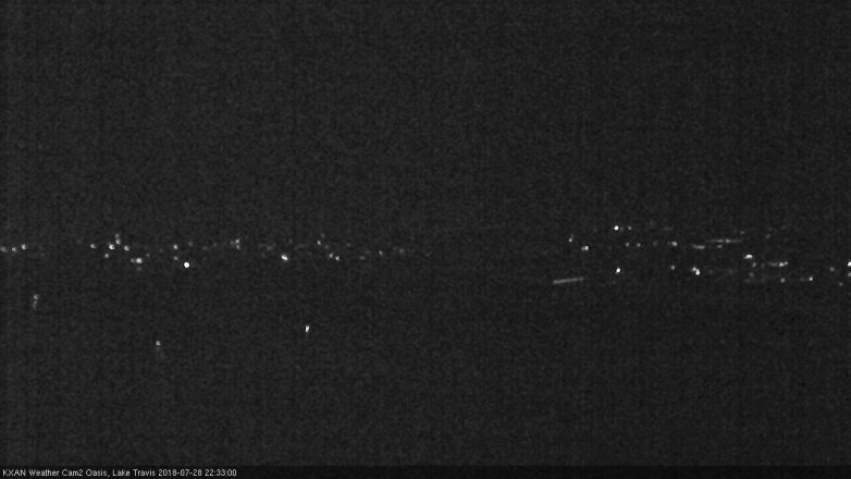 Lake Travis webcam, July 28, 2018 9:35 PM CT