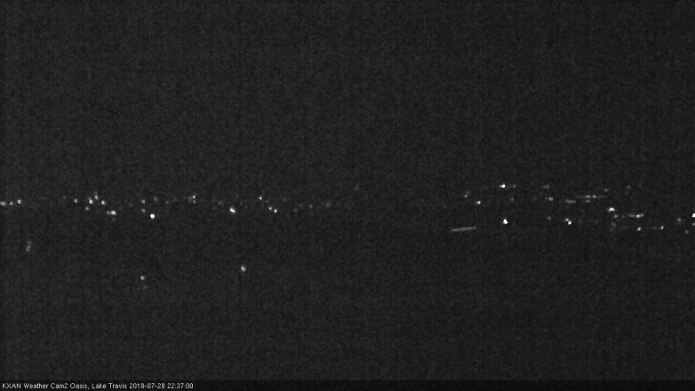 Lake Travis webcam, July 28, 2018 9:40 PM CT