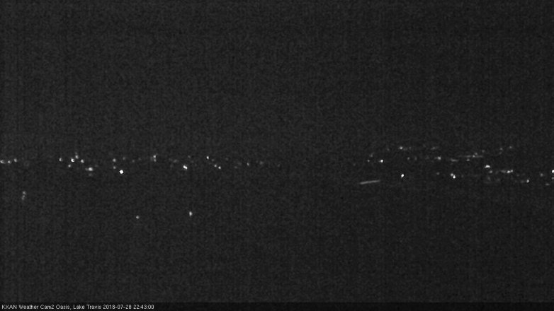 Lake Travis webcam, July 28, 2018 9:45 PM CT