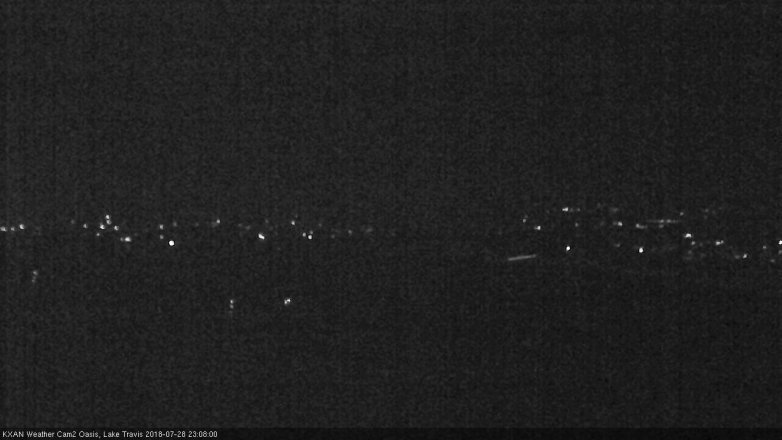 Lake Travis webcam, July 28, 2018 10:10 PM CT