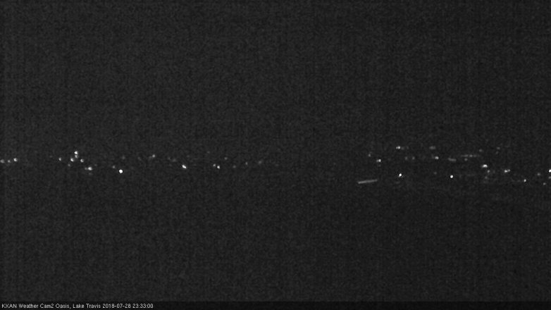 Lake Travis webcam, July 28, 2018 10:35 PM CT