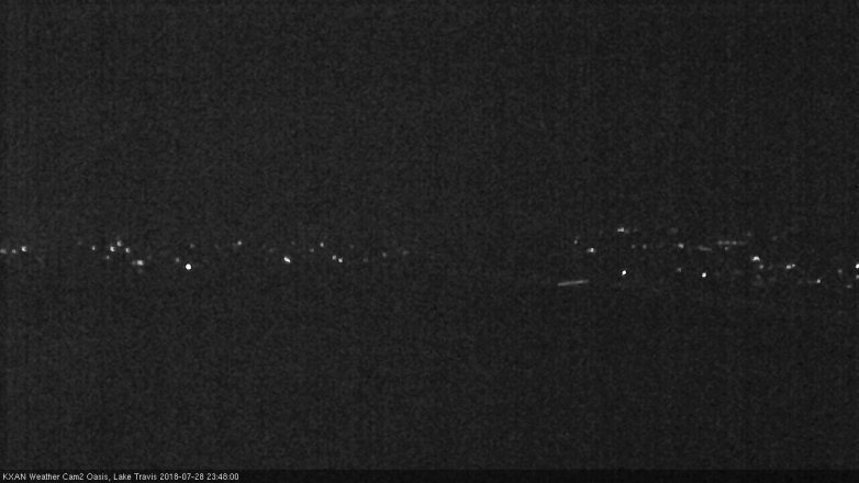 Lake Travis webcam, July 28, 2018 10:50 PM CT