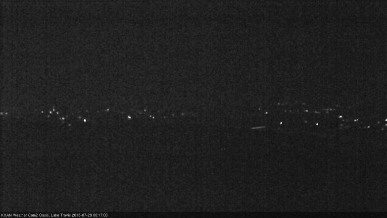 Lake Travis webcam, July 28, 2018 11:20 PM CT