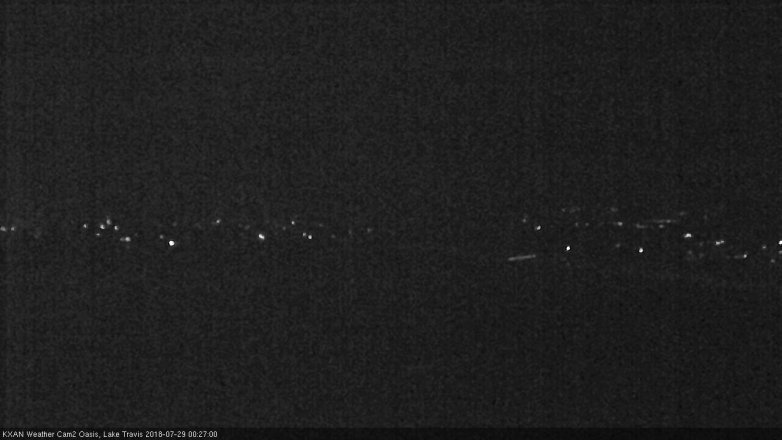 Lake Travis webcam, July 28, 2018 11:30 PM CT