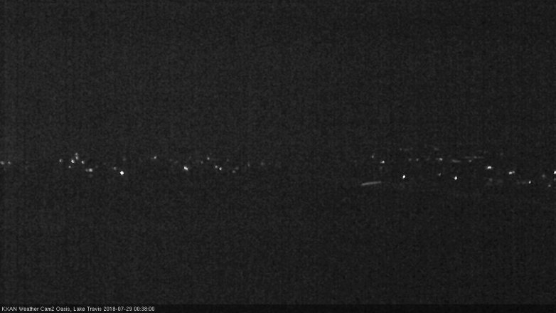 Lake Travis webcam, July 28, 2018 11:40 PM CT