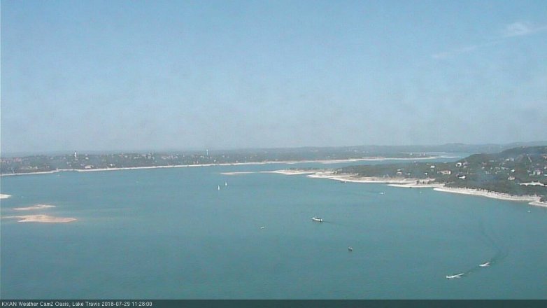 Lake Travis webcam, July 29, 2018 10:30 AM CT