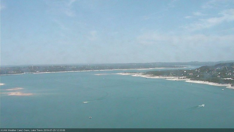Lake Travis webcam, July 29, 2018 11:35 AM CT