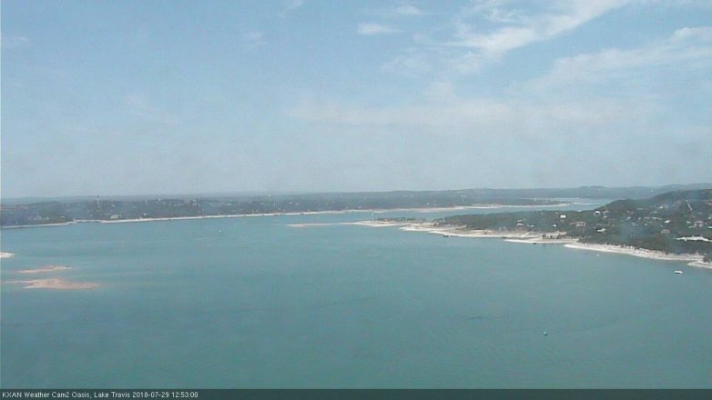 Lake Travis webcam, July 29, 2018 11:55 AM CT