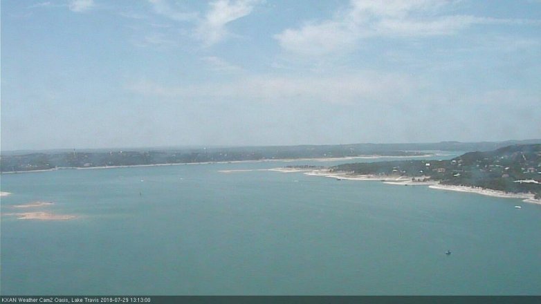 Lake Travis webcam, July 29, 2018 12:15 PM CT