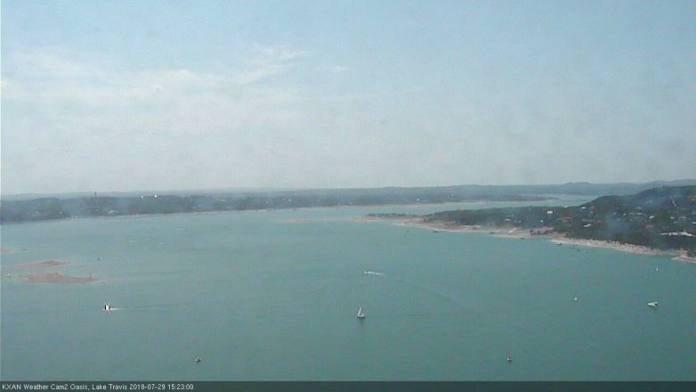 Lake Travis webcam, July 29, 2018 2:25 PM CT