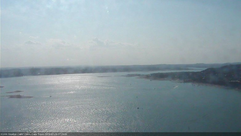 Lake Travis webcam, July 29, 2018 4:30 PM CT