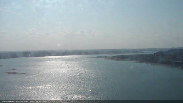 Lake Travis webcam, July 29, 2018 4:45 PM CT