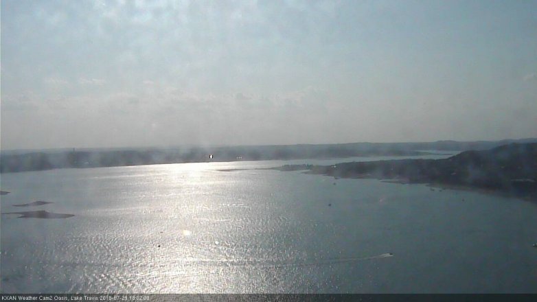 Lake Travis webcam, July 29, 2018 5:05 PM CT