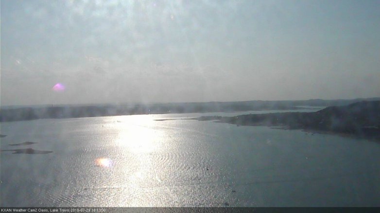 Lake Travis webcam, July 29, 2018 5:15 PM CT