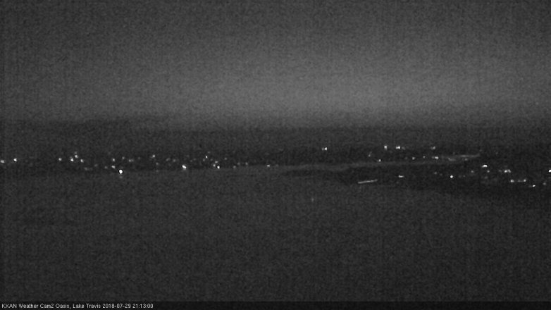 Lake Travis webcam, July 29, 2018 8:15 PM CT