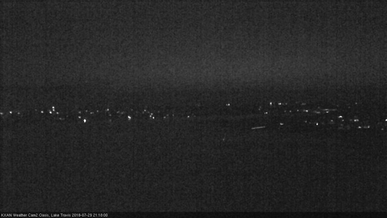 Lake Travis webcam, July 29, 2018 8:20 PM CT