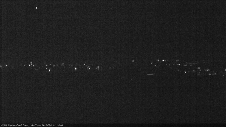 Lake Travis webcam, July 29, 2018 8:40 PM CT