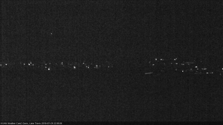 Lake Travis webcam, July 29, 2018 9:10 PM CT