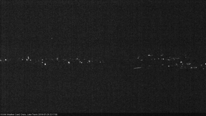 Lake Travis webcam, July 29, 2018 9:20 PM CT