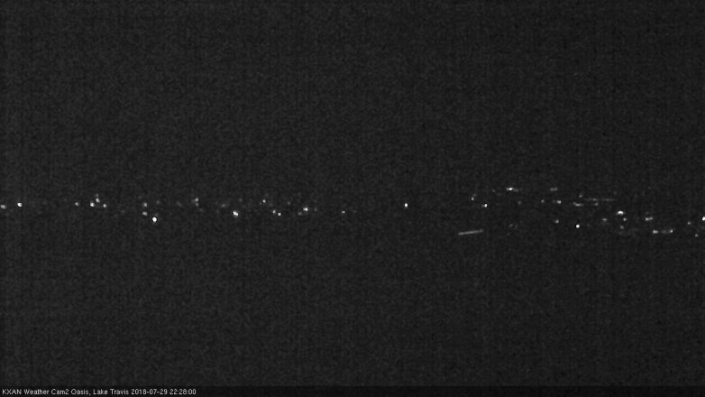 Lake Travis webcam, July 29, 2018 9:30 PM CT
