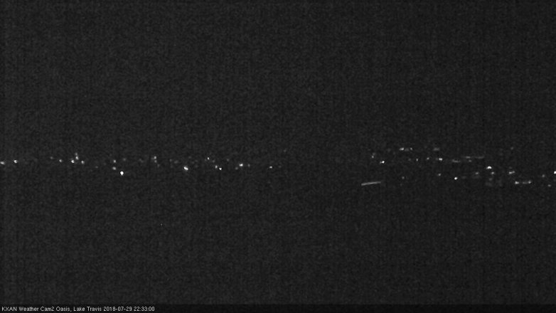 Lake Travis webcam, July 29, 2018 9:35 PM CT