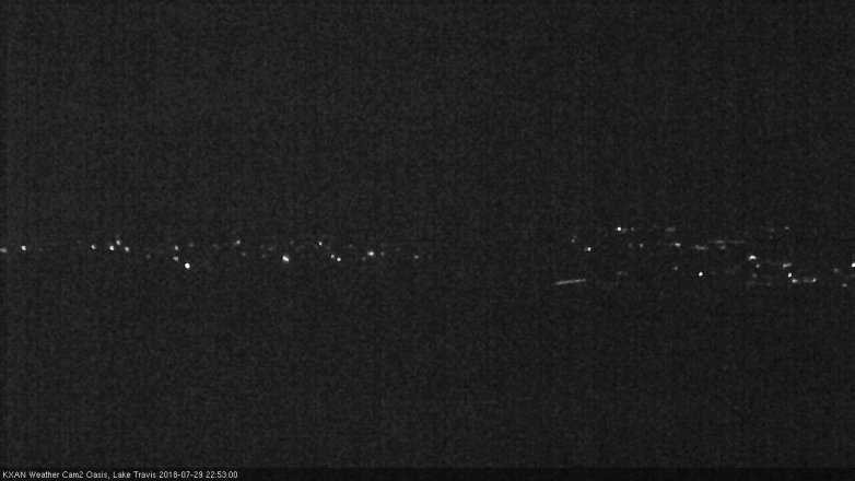 Lake Travis webcam, July 29, 2018 9:55 PM CT