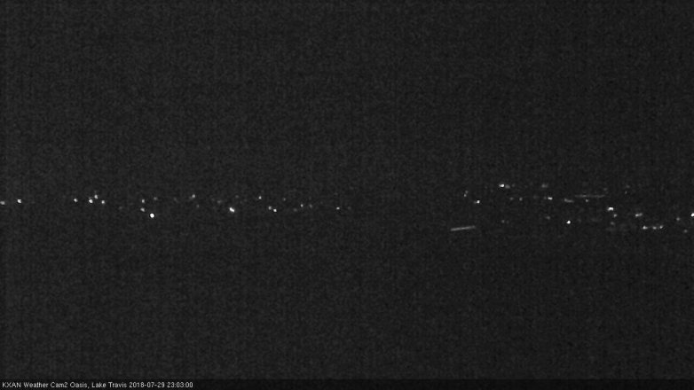 Lake Travis webcam, July 29, 2018 10:05 PM CT