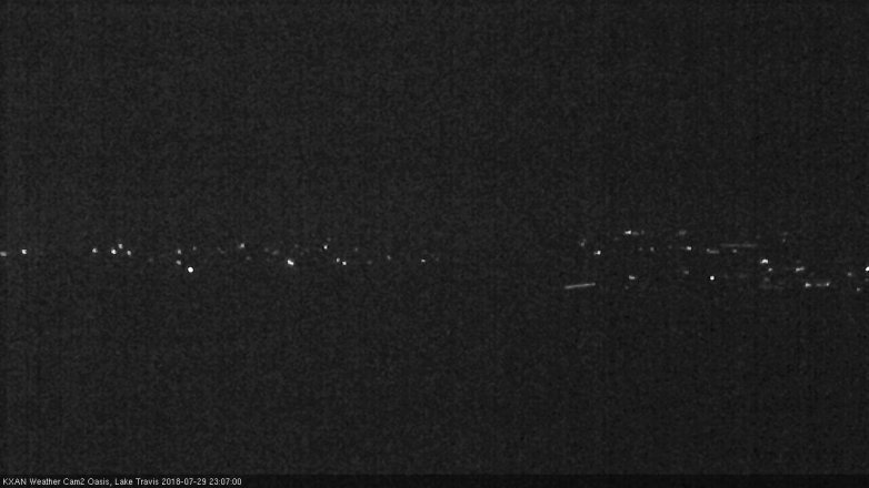 Lake Travis webcam, July 29, 2018 10:10 PM CT