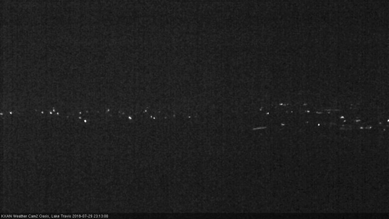Lake Travis webcam, July 29, 2018 10:15 PM CT