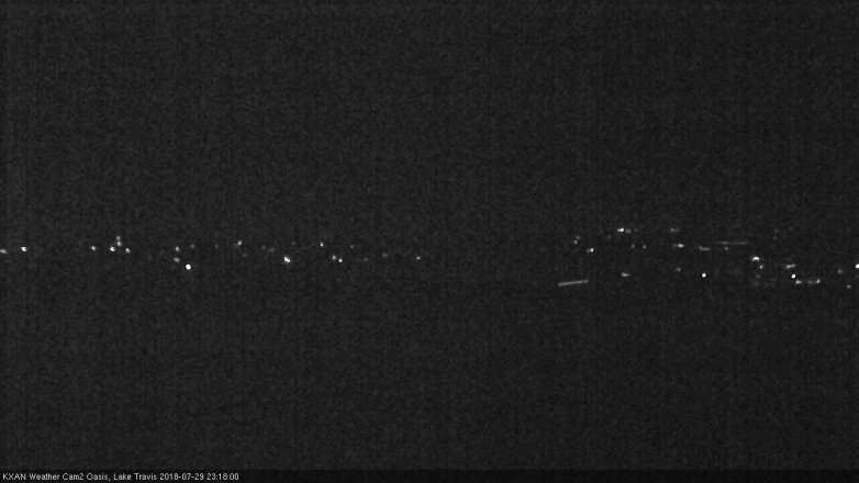 Lake Travis webcam, July 29, 2018 10:20 PM CT