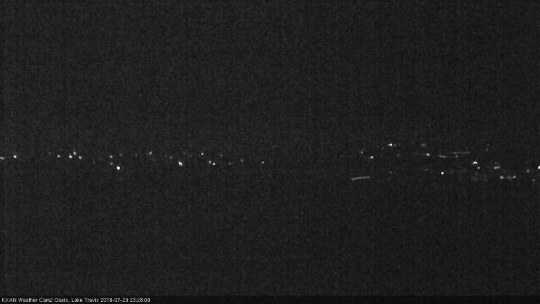 Lake Travis webcam, July 29, 2018 10:30 PM CT