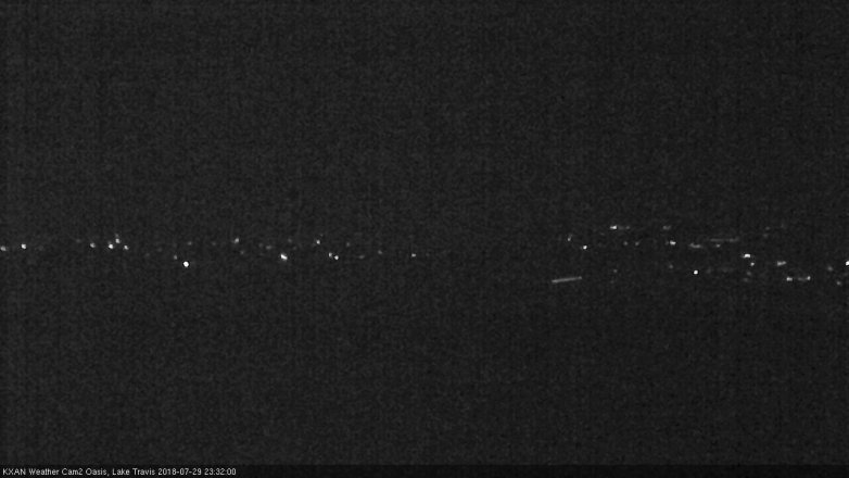 Lake Travis webcam, July 29, 2018 10:35 PM CT